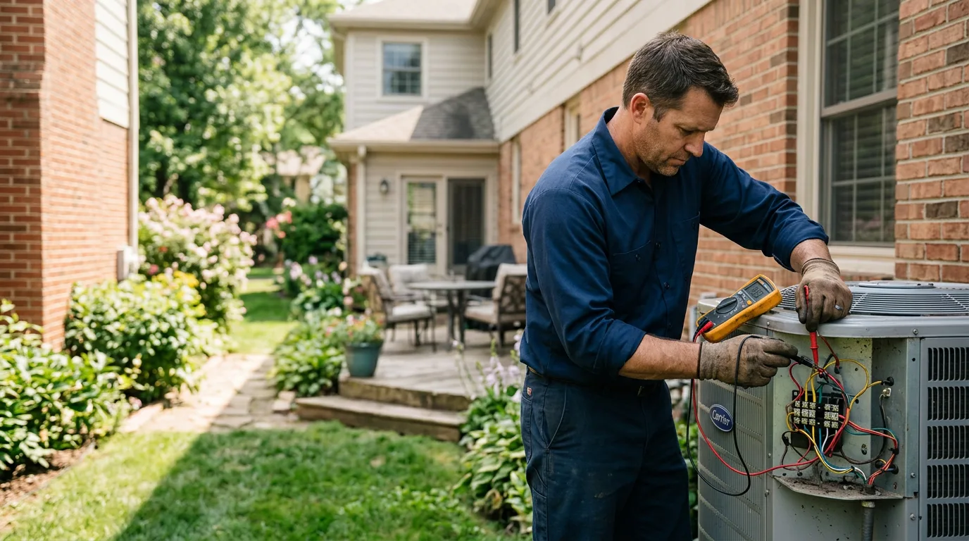 HVAC technician working near Farson, WY